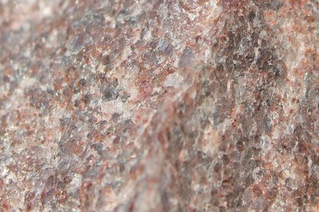 Closeup of a raw sample of Quartzite